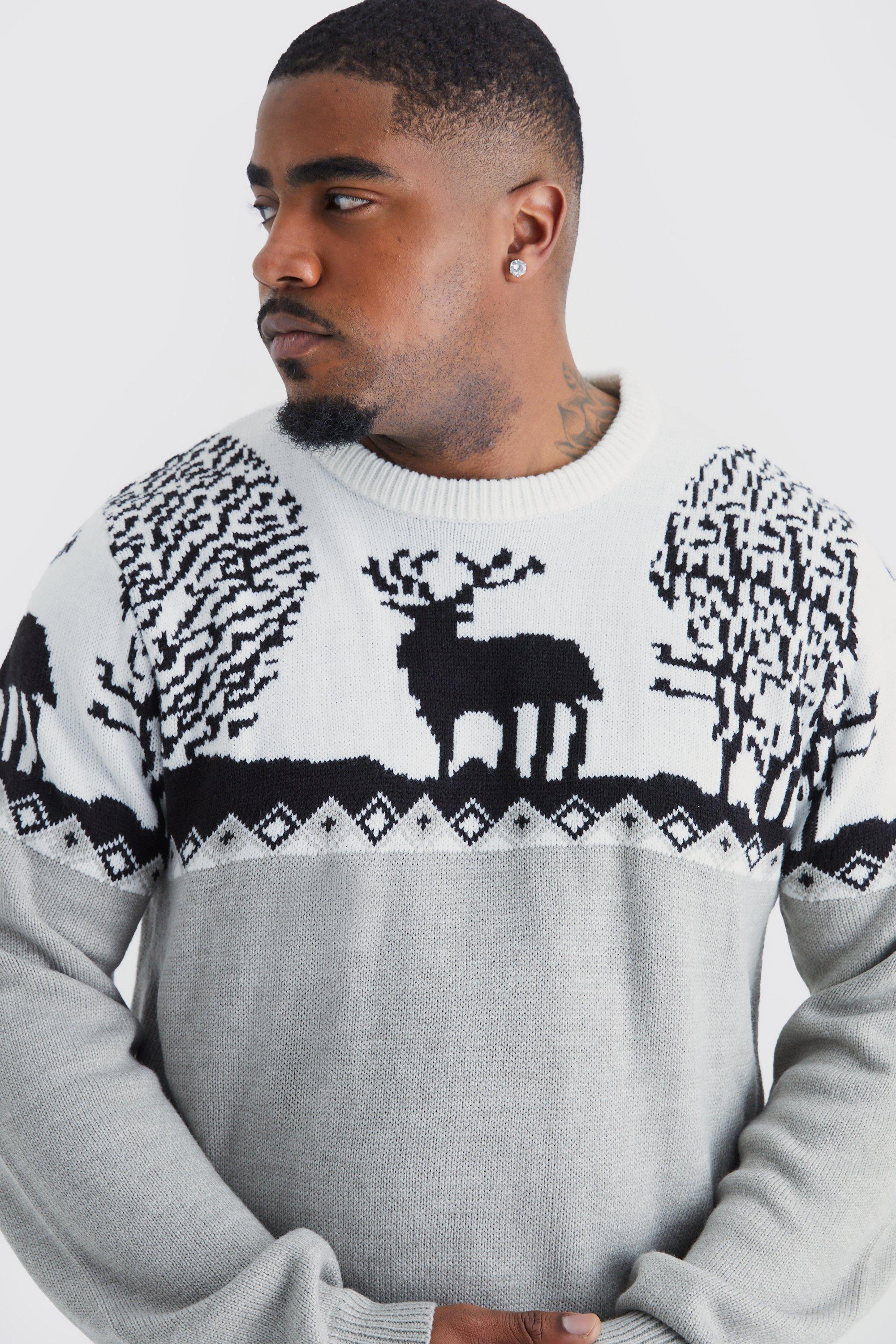 Mens knitted shop christmas jumper